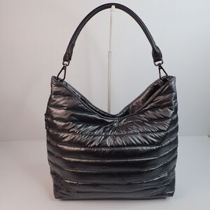 Think Royln Hobo The Beverly Pearl Gray Puffer Bag